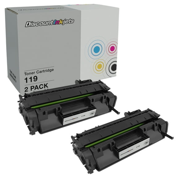DI Toner Cartridge Replacement for Canon 119 3479B001AA (Black, 2-Pack) Compatible with MF5850dn, MF5960dn, MF416dw, LBP251dw, MF5950dw, MF6160d, MF414d