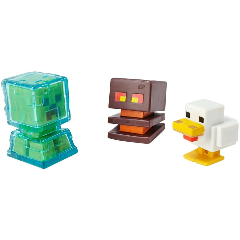 Minecraft Mini Figure 3pk - Collectible Characters - Ages 6+