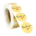 thumbnail image 3 of 500 piezas de etiquetas adhesivas de agradecimiento de papel kraft, 1 rollo de 1/2" de diámetro para etiquetas pequeñas Estilo A, 3 of 9