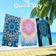 thumbnail image 4 of Siaomo Beach Towel Pool Towel, Microfiber,Quick Dry, for Wimming,Sports,Gym -73" x 32" Pink Mandala, 4 of 8