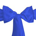 thumbnail image 2 of LinenTablecloth Satin Sash (10-Piece) Royal Blue, 2 of 4