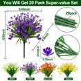 thumbnail image 2 of Flores artificiales TURNMEON para decoración exterior (20 unidades), 2 of 6