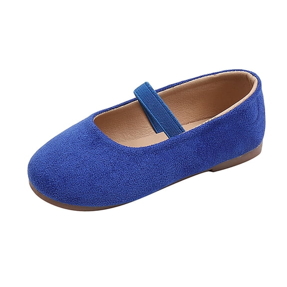 WAYUTE Girls' Sandals Flat Bottom Lightweight Ribbon Hook Loop Princess Shoes for Children Kids Fashion Daily Wear Casual Outdoor