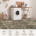 thumbnail image 6 of HOMERRY Area Rug 5' x 7' Rugs for Living Room Modern Washable Indoor Floral Print Carpet, Taupe/Green, 6 of 7