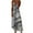 White, variant on WREESH Womens Summer Maxi Dress Printed Spaghetti Strap Long Dress Sleeveless Deep V-Neck Dress White
