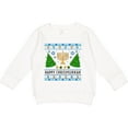 thumbnail image 2 of Inktastic Happy Chrismukkah Sweater Style with Menorah and Trees Toddler Sweatshirt, 2 of 4