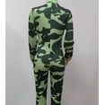 thumbnail image 4 of Printed Front Zipper Patchwork Jumpsuit (ArmyGreen, L), 4 of 4