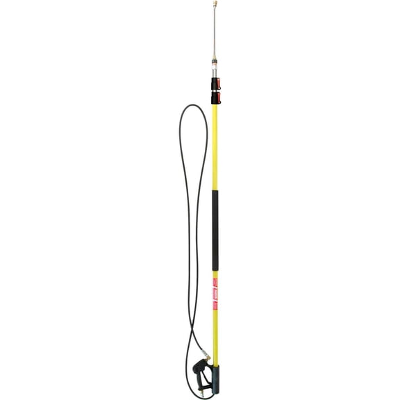 BE Pressure 85.206.424L Fiberglass Telescoping Wand - 9' - 24'L 1/4"" Hose