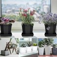 thumbnail image 2 of Recycled Plastic Flower Pot Trays, 5Pcs Square Plant Saucers for Indoor Potted Plants, 2 of 4