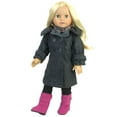 thumbnail image 5 of Sophia's - 18" Doll - Wool Coat, Hat, Plaid Scarf & Pink Boots - Gray, 5 of 5