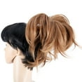 thumbnail image 2 of 14 Inch Adjustable Messy Style Ponytail Hair Extension with Jaw Claw Synthetic Hair-Piece, 2 of 7