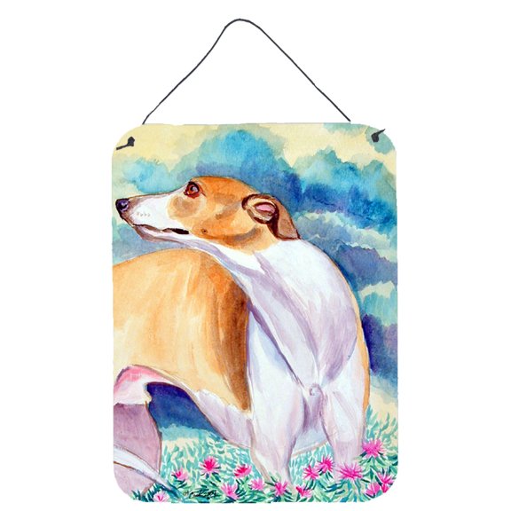 Whippet Aluminium Metal Wall or Door Hanging Prints