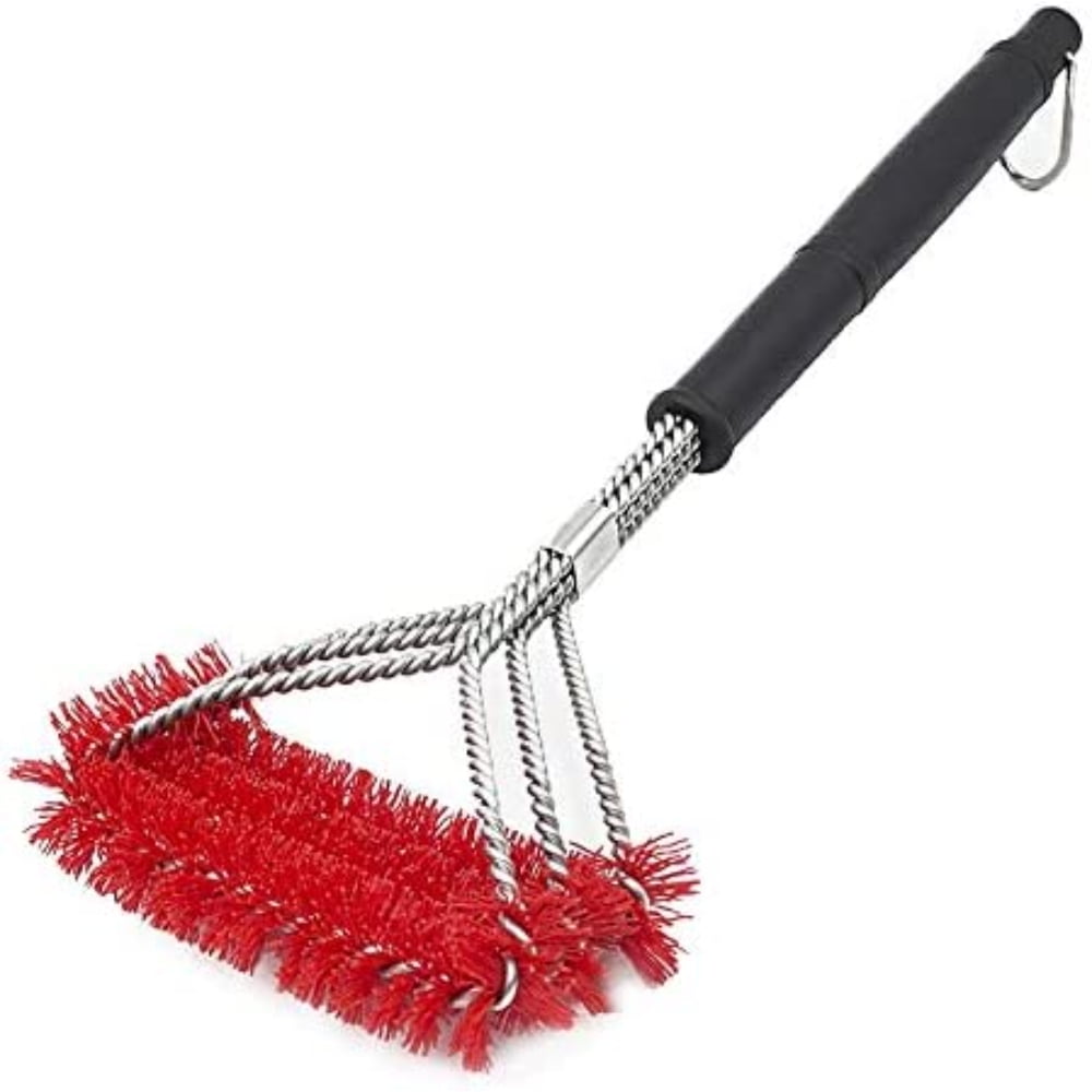 PEACNNG Nylon Grill Brush Bristle Free Alternative stainless steel grill cleaning brush