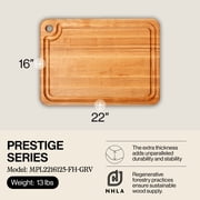 John Boos Prestige Reversible Wood Cutting Board, 22 x 16 x 1 1/4, Maple