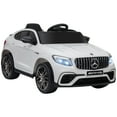 thumbnail image 1 of Aosom 12V/7AH Kids Ride on Car, Mercedes Benz AMG GLC63S Coupe, Electric Car with Remote Control, Handle, 2 Speed, with Music, Electric Light, Easy to Move, White, 1 of 9