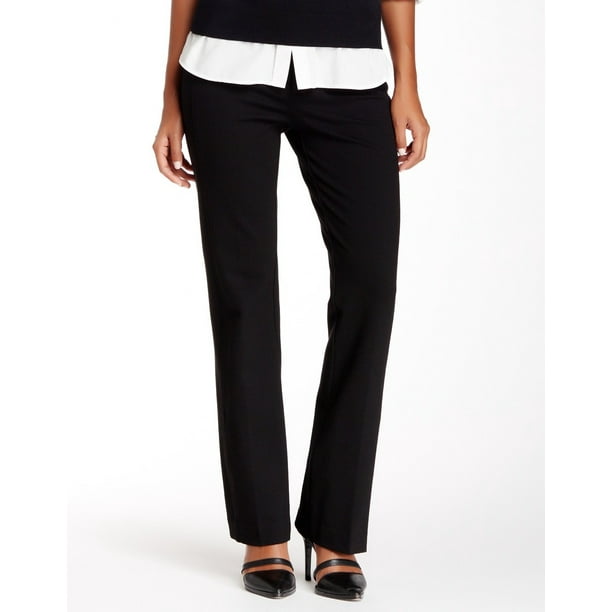 NYDJ NYDJ NEW Deep Black Womens Size 2P Petite Stretch Dress Pants