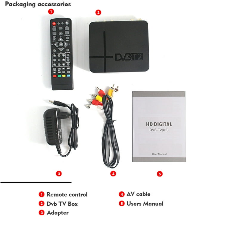 Mini Full-hd Tv Box Stb Mpeg4 Dvb-t2 K2 H.264 Compatible con interfaz 3d