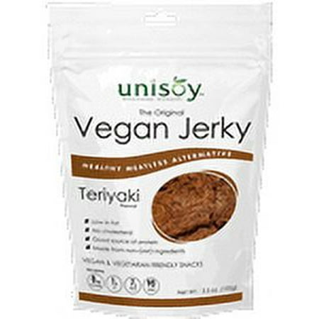 Unisoy Vegan Jerky Teriyaki, 3.5 oz.