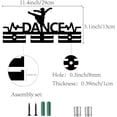 thumbnail image 3 of DIY Dance Medal Holder Dancing Medal Hangers Display Acrylic Medal Rack Sports Medal Frame Hanging Medals Wall Black Mounted Hanger Rack Organizer for Wall Dancer Women 11.4 x 5.1 Inch DIY, 3 of 7