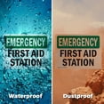 thumbnail image 6 of (2 Pack) First Aid Station OSHA Emergency Sign 24 Inch X 18 Inch Plastic Sign, Weather Resistant, UV Protected for Workplace, Business, and Construction Site, Made in the USA, 6 of 8