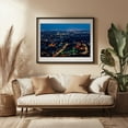 thumbnail image 3 of Over Bergamo 02 - Bergamo Lombardy Italy Photography Cityscape Nightlife Skyline Architecture Black Framed Wall Art Print 20 x 30 inches, 3 of 4