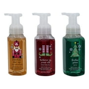 Bath and Body Works Foaming Hand Soap (3 Pack) Merry Berry Kiss, Spruce and Cozy Vanilla Almond