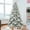 White,5FT, variant on Resenkos 6FT Flocked Christmas Tree - 1100 Tips, PE&PVC Mix, Hinged Design, Metal Base, White