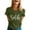 Army Green, variant on Women's Summer Graphic Tee Lightweight, Comfy, Breathable, Baggy, Soft, Skin Friendly, Print, Round Neck, Loose Fit