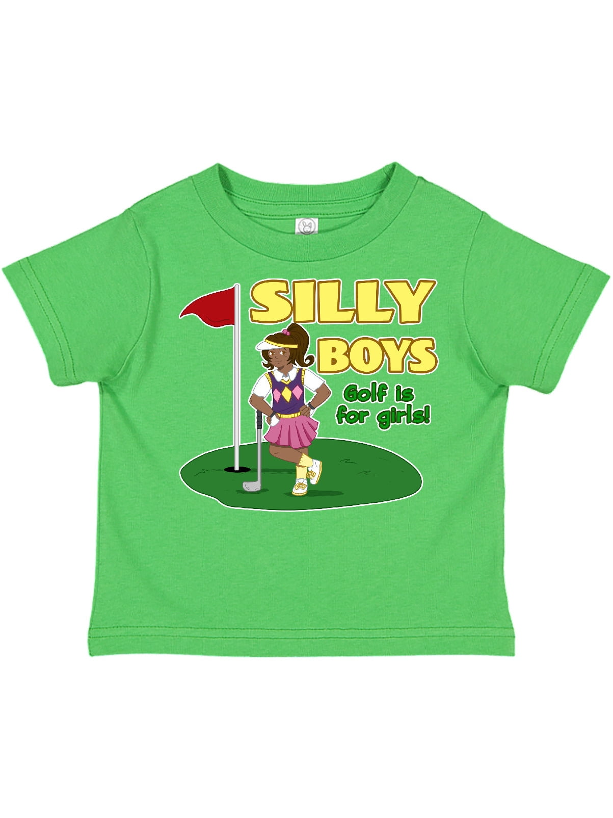 INKtastic Silly Boys Golf is for Girls with Dark Haired Golfer