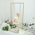 thumbnail image 5 of Efavormart 3ft Tall Gold Metal Hanging Dessert Display Centerpiece With Jute Rope, Cake Stand Swing, 5 of 11