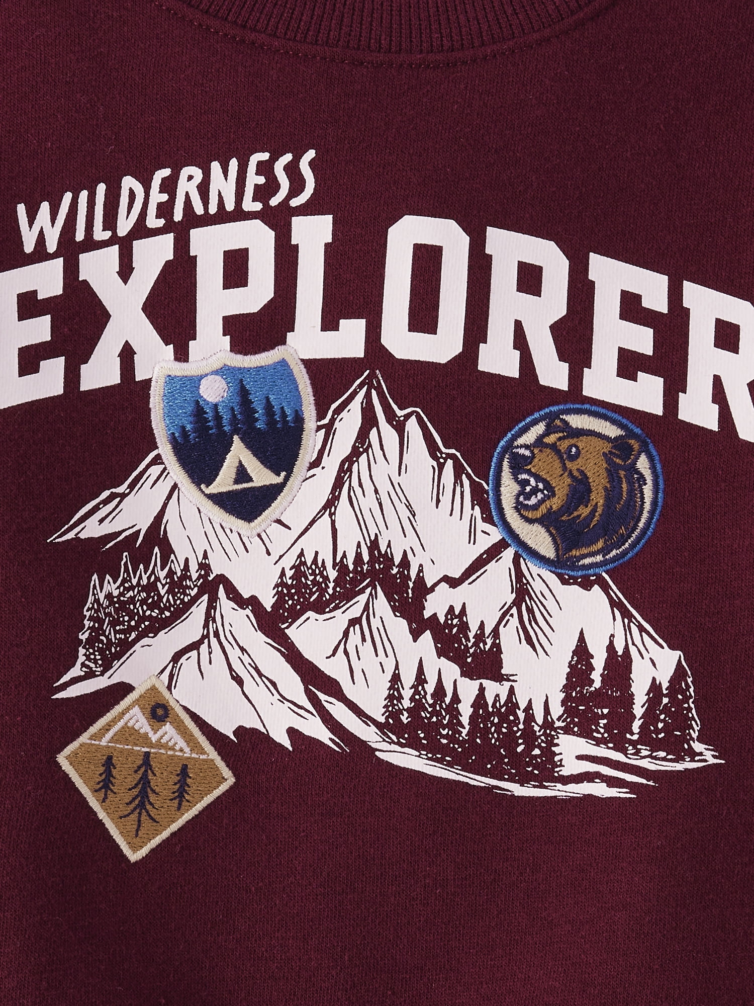 The Children's Place Baby & Toddler Boys Long Sleeve Patch Fleece Sweatshirt, Sizes 6M-5T