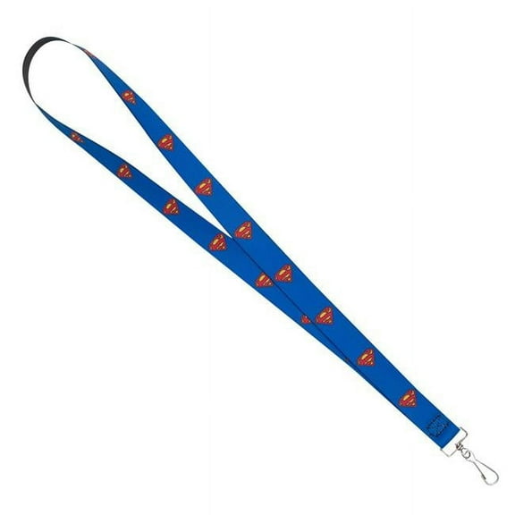 DC Comics Lanyard, Superman Shield Blue, Elastic