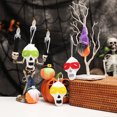thumbnail image 3 of Naiovety Colgante de muñeca de Halloween de 3 piezas, decoración colgante, conjunto de colgantes de muñecas de gnomo y calavera, accesorios Kits de decoración para fiestas Cráneo, 3 of 6