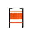 thumbnail image 2 of 1 Package Metal Welding Workbench With Side Tray Handles,600 Lb Load Capacity Steel Welding Workbench With Wheels, Portable Workbench With Double Storage Panel, 161 5/8 Inch Fixing Holes, 11 Hooks, 2 of 9
