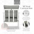 thumbnail image 6 of Elle Decor Mirabelle Outdoor Arm Chair in Gray and French White, 6 of 15