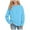 Sky Blue, variant on Dmsael Toddler Girl Long Sleeve Shirt Girls Long Sleeve Shirts SideSplit Crewneck T-Shirts for Girls Size Light Green,3-4 Years