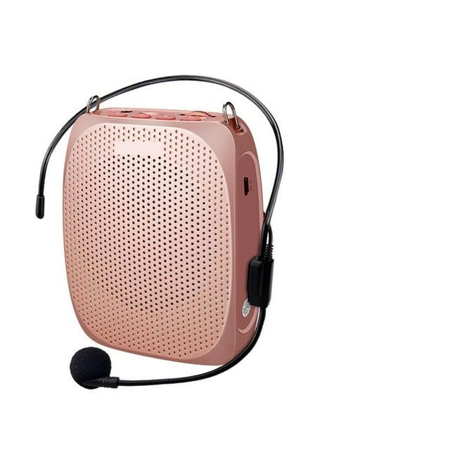 Amplificateur de Voix Portable Rechargeable Mini avec Microphone Filaire pour Enseignants Supporte Audio Format MP3, Son Puissant