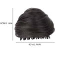 thumbnail image 3 of Pullover Toupee-Cat Ears Hair Donut Chignon Clip in Messy Hair Bun Space Bun Hair Pieces Cat Ears Bun Hair Extensions Wig Accessory Ponytail Hairpieces for Women Girls, Cat Ear Wig Package Bw1,, 3 of 6