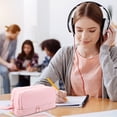 thumbnail image 7 of Tikeitoo Pencil Case Pencil Box Storage Bag Desk Organizer Marker Pouch Pen for Middle School Office College Adult Girl and Boy, 7 of 7