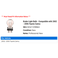 thumbnail image 2 of Brake Light Bulb - Compatible with 2002 - 2006 Toyota Camry 2003 2004 2005, 2 of 2