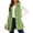 Green, variant on Hooded Button Vest for Women Soft Comfy Casual Fall Winter Long Sleeve Crew Neck Solid Loose Tops Coat Jacket Pink 3XL