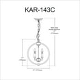 thumbnail image 2 of Dainolite KAR-143C-PC  Chandelier, 2 of 3