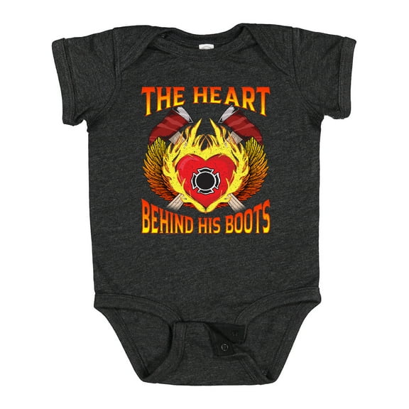 Inktastic Firefighter Wife Gift Idea Girls Baby Bodysuit