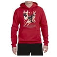 thumbnail image 2 of If It's Not a German Shepherd It's Just a Dog Gift | Mens Dog Lover Hooded Sweatshirt Graphic Hoodie, Red, X-Large, 2 of 3
