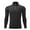 Black, variant on Clearance 1/4 Zip Pullover Mens Running Shirt Long Sleeve Athletic Compression Shirt Solid Quick Drying Tops Black 8(L)