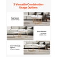 thumbnail image 2 of VEVOR Ensemble de 2 Tables Basses Gigognes Table Basse Ronde 31,5 Po (Blanc et Or), 2 of 9