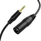 thumbnail image 1 of wonima44 CableCreation 3.5mm to XLR, 3 Feet 3.5mm (1/8 Inch) TRS Stereo Male to XLR Male Cable Compatible with iPhone, iPod, Tablet,Laptop and More.Black, 1 of 1
