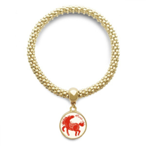 year of horse animal china zodiac red en bracelet round pendant jewelry chain