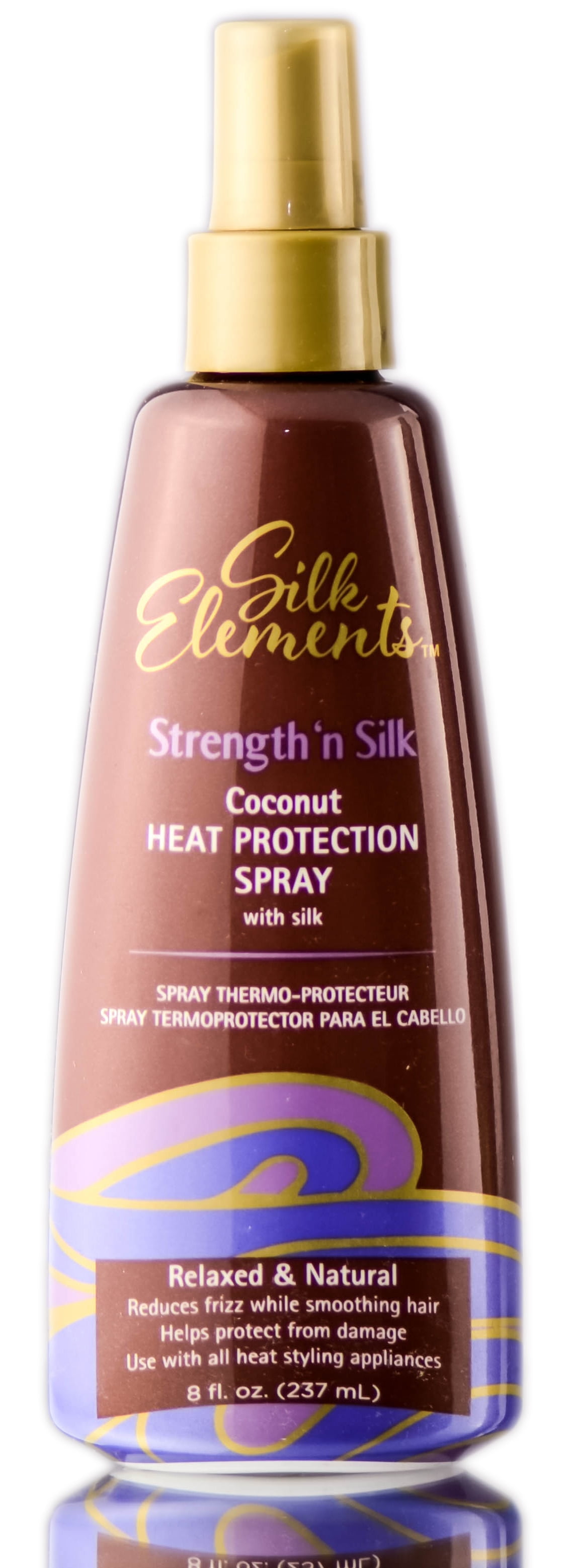 Silk Elements Strength N' Silk Coconut Heat Protection Spray - 8 oz ...