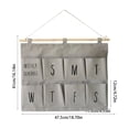 thumbnail image 3 of Wall Hanging Organizer Multi-Pocket Wall Mount Storage Bag Foldable Hanging Pocket Organizer For Bathroom Bedroom Dorm Kitchen Door, 3 of 6